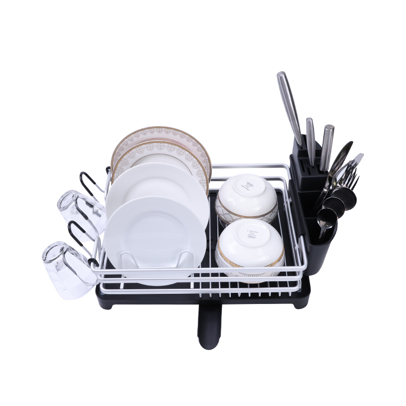 德国法克曼(FACKELMANN）铝合金多功能沥水架（单位：个） 黑色