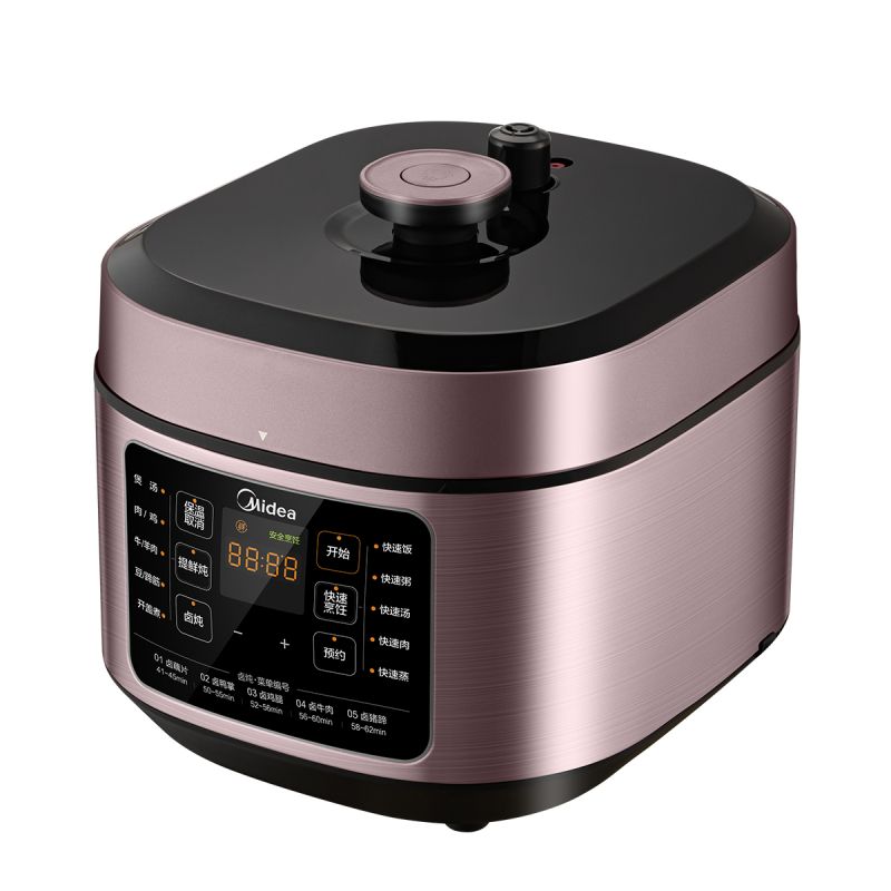 美的（Midea）电压力锅家用高压锅 5升容量双胆 MY-C541G（单位：台） 拿铁色