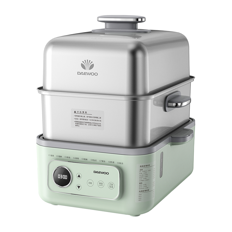 大宇（DAEWOO） DYZG-1568  电蒸锅  莫兰迪绿（单位：台）
