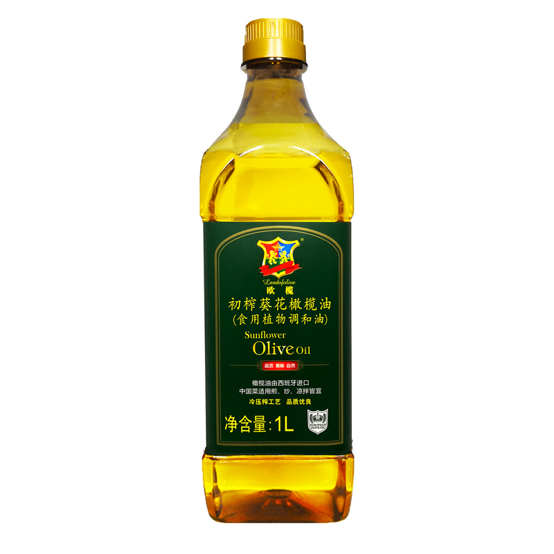 Landofolive 欧榄 初榨葵花橄榄油小礼盒2*1L D05（单位：盒） 黄色