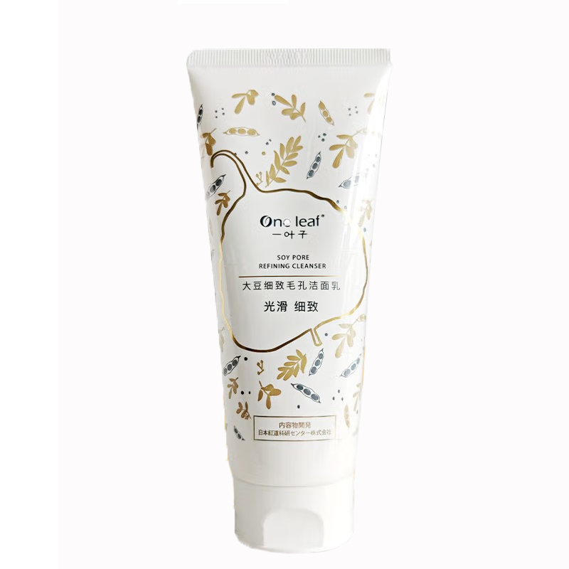 一叶子大豆细致毛孔洁面乳135g（单位：支） 白色