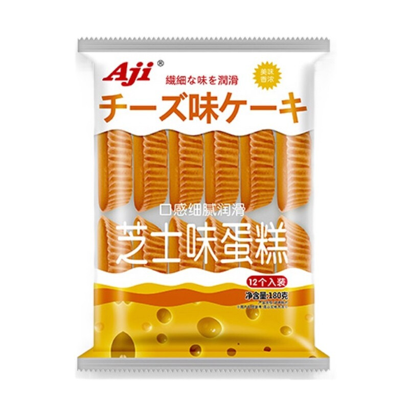 Aji 芝士味蛋糕 180g*3袋 橙色