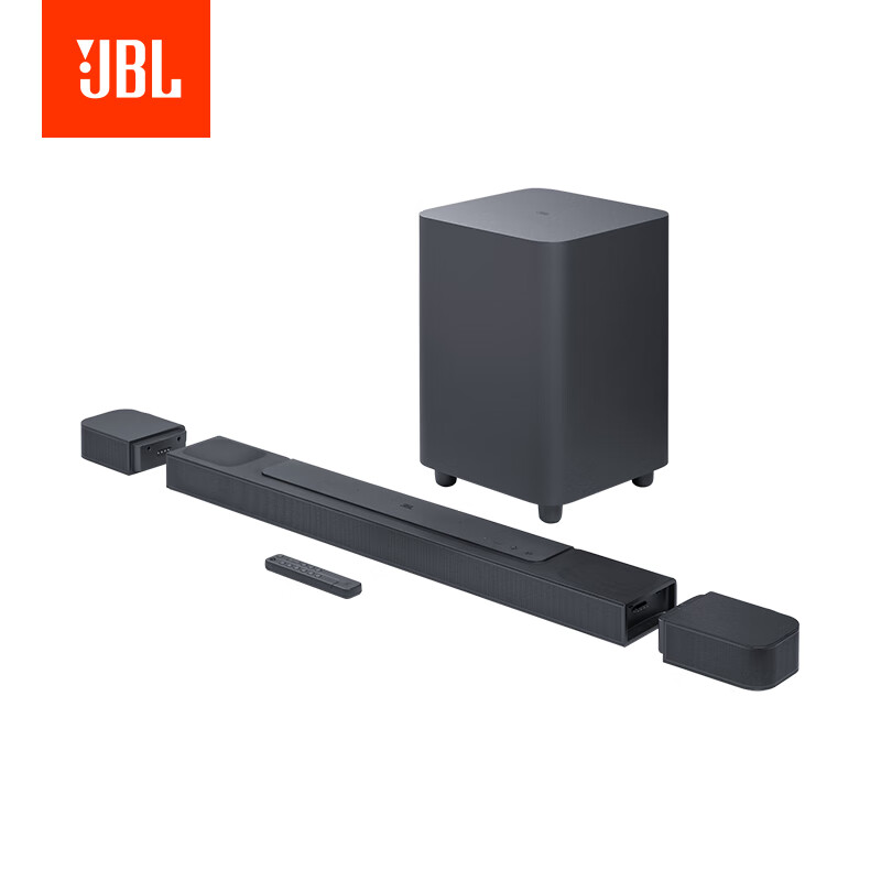 JBL BAR800回音壁音响5.1.2声道家用电视音箱杜比全景声客厅环绕 曜石黑