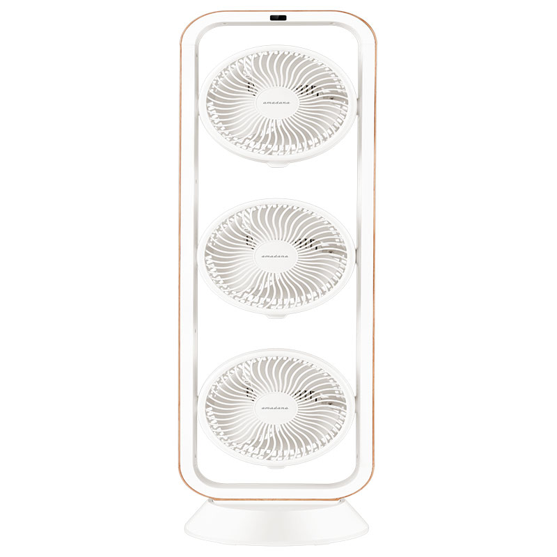 amadana 艾曼达 三头空气循环扇 立式落地电风扇 C11 105W（单位：台） 白色