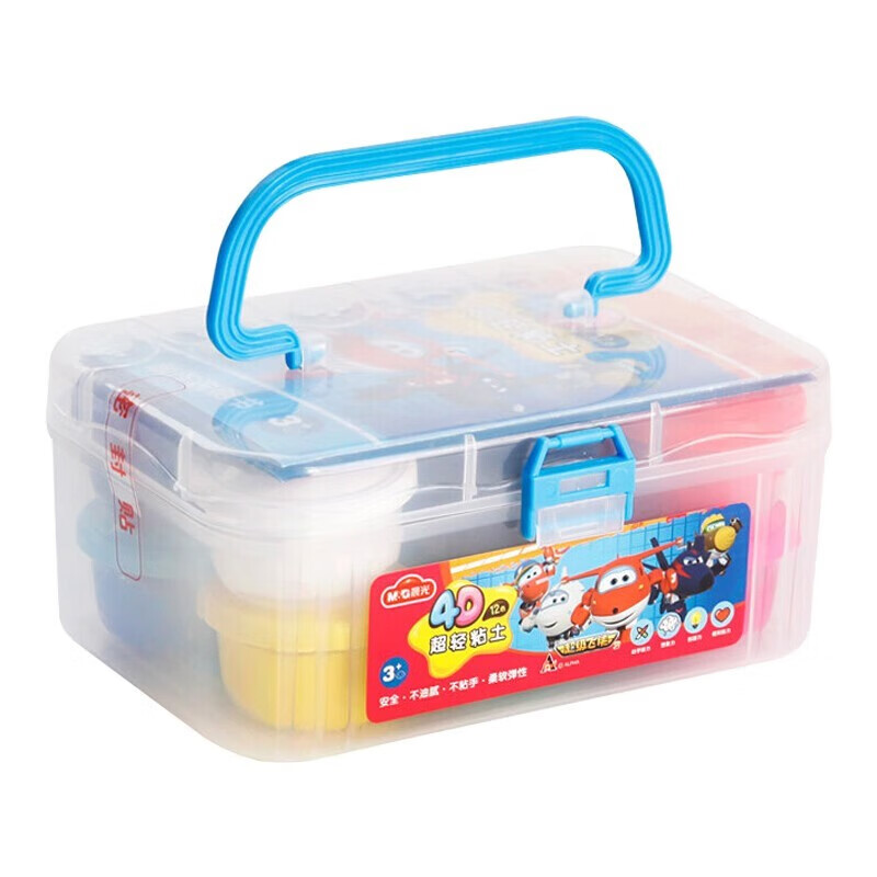 晨光（M&G） 超轻黏土像皮泥36色24色安全手工泥模具工具套装儿童彩泥套装手工制作黏土轻质橡皮泥 JKE03976--12色 2盒  