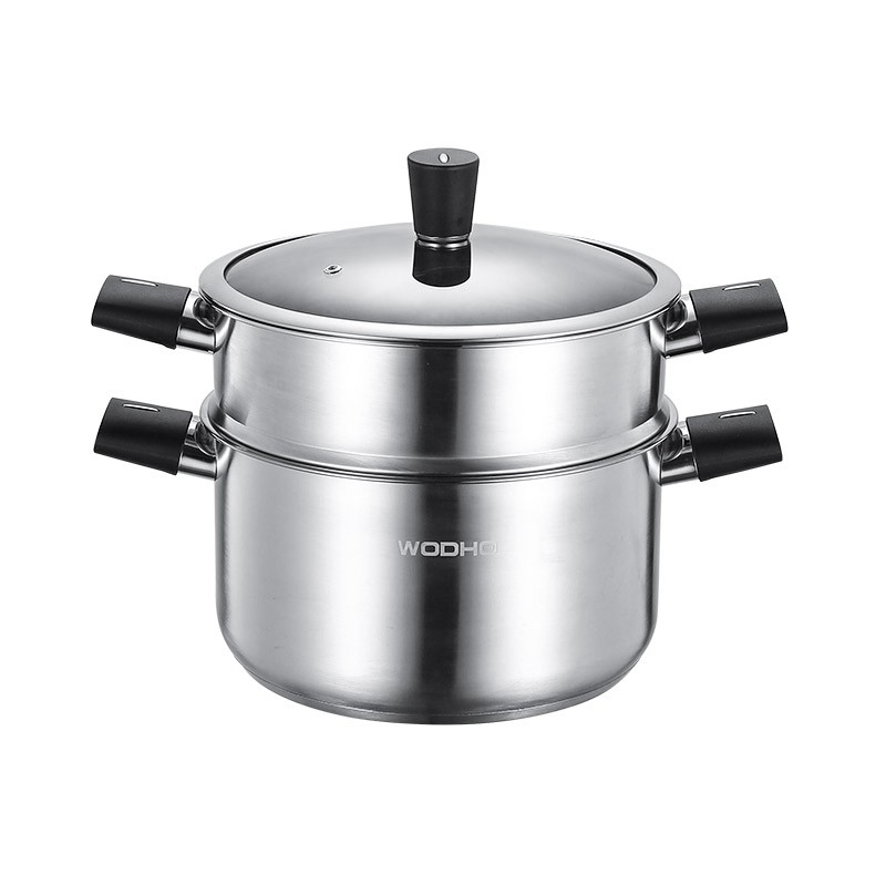 万德霍（WODHO）巴洛克多功能双层蒸锅WDH-G0200704（单位：套） 银色