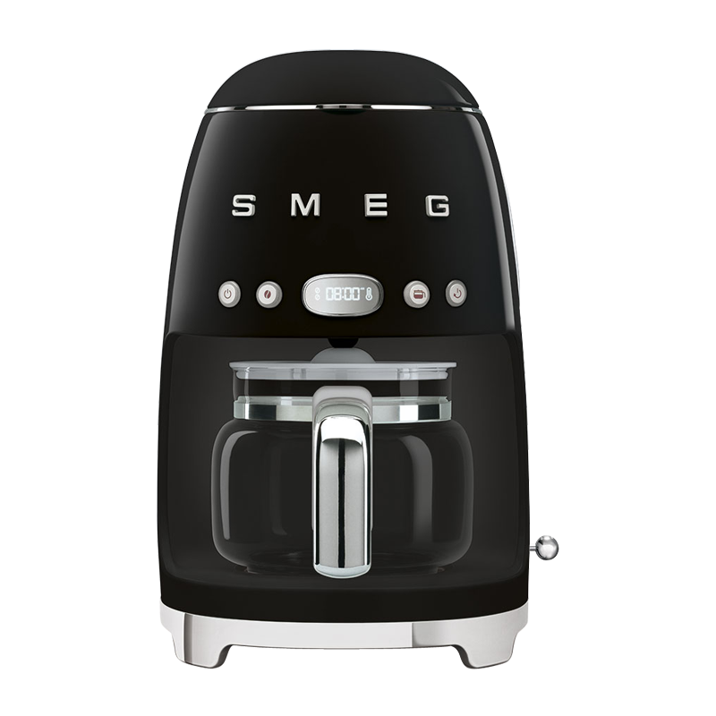 smeg（意大利斯麦格）50年代复古系列DCF02美式咖啡机家用复古办公全自动滴漏式保温一体机（单位：台） 黑色
