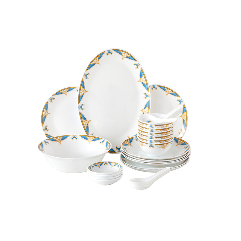 Corelle Brands宫廷奢华洛克餐具26件组 白色