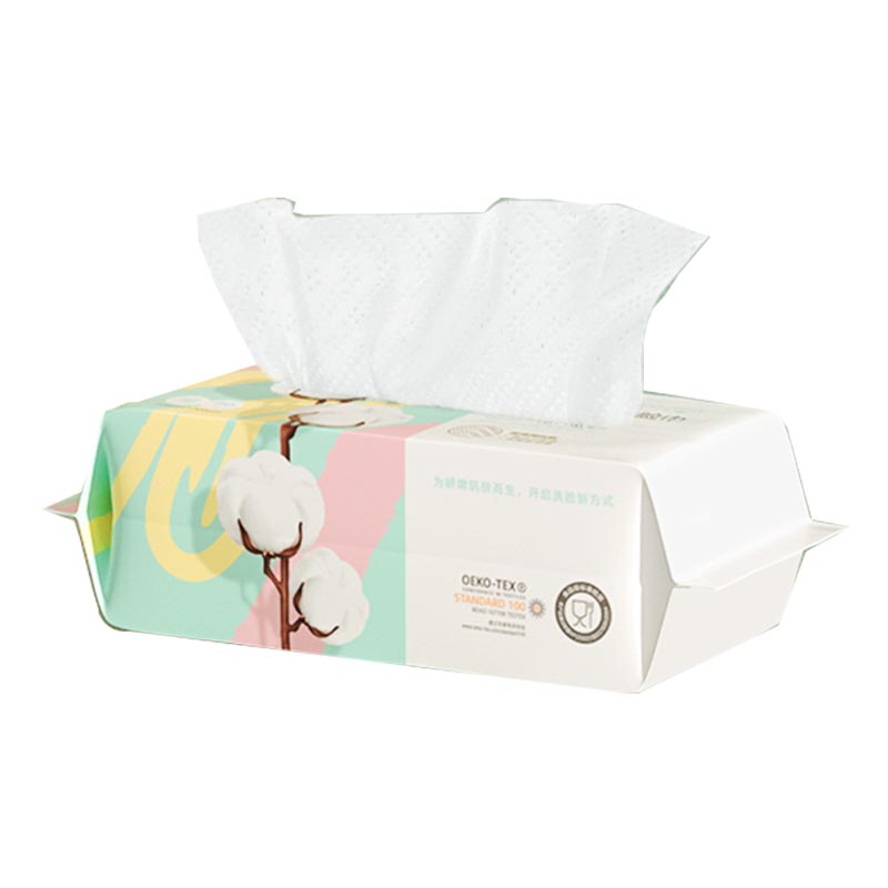 全棉时代 净颜洗脸巾 80片/包 PPM20700010 200X200mm 绿色（单位：包）