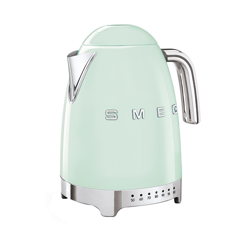 SMEG 斯麦格 意大利复古电水壶不锈钢1.7L 进口烧水壶保温 恒温电热水壶KLF04（单位：台） 淡绿色