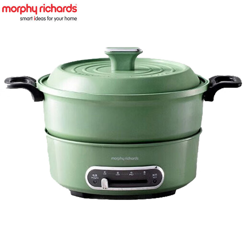 摩飞多功能锅MR9087(标配)+中信银行让财富有温度标贴 清新绿