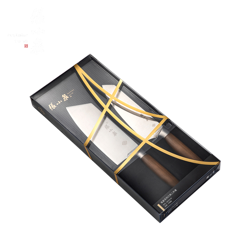 张小泉 不锈钢 鬼冢系列刀具套装二件套 D40320100  不锈钢色  单位：把 钢色