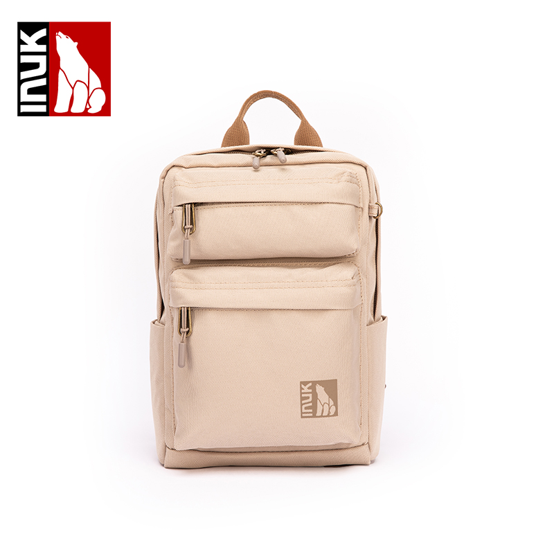 INUK因纽特时尚多色VENUS双肩背包（L)1件 奶茶色