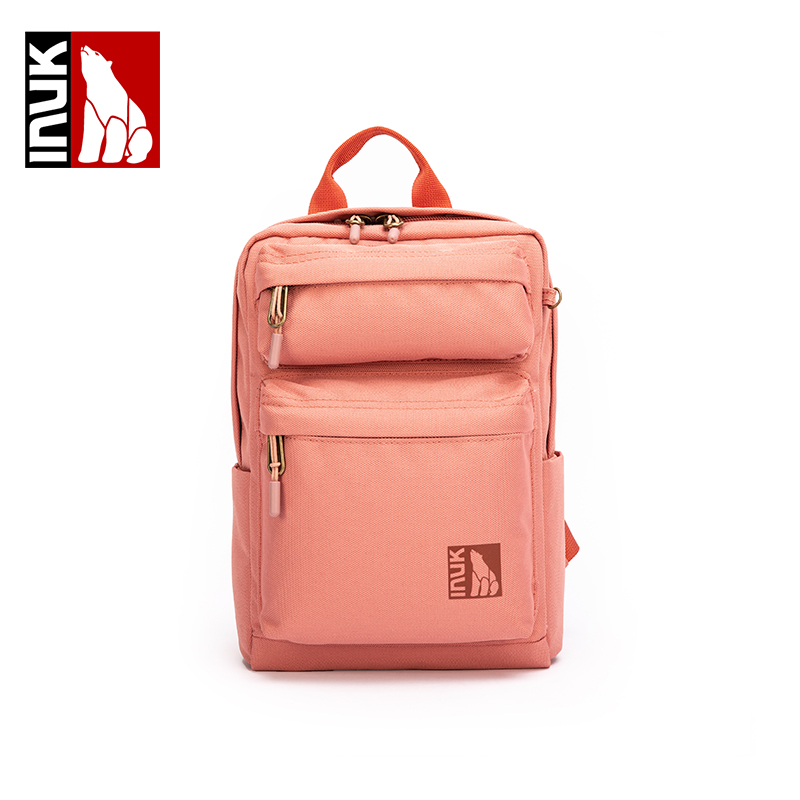 INUK因纽特时尚多色VENUS双肩背包（L)1件 红鸢深粉