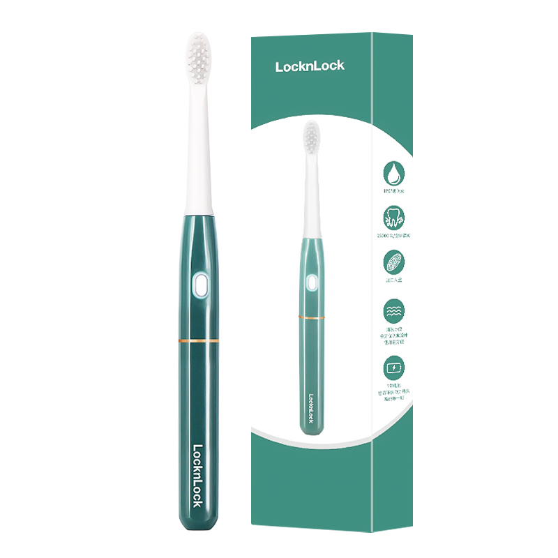 ENR325GKC 乐扣乐扣 优乐电动牙刷高颜值便携款单只装 墨绿色（单位：个） 墨绿色