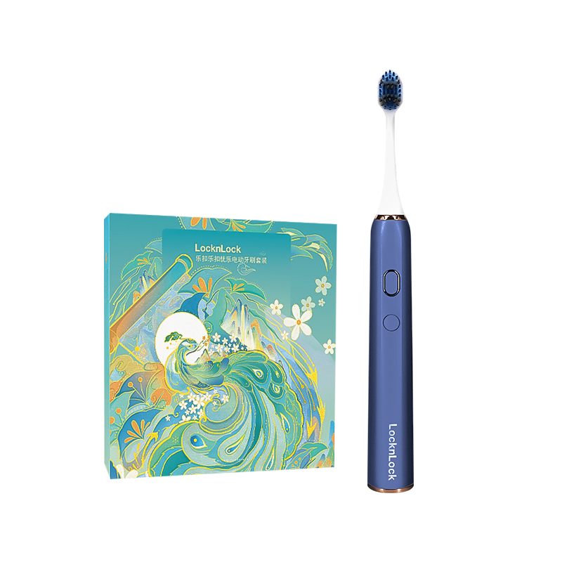 ENR355BKC 乐扣乐扣 优乐电动牙刷经典礼盒套装款 深蓝色（单位：套） 深蓝色