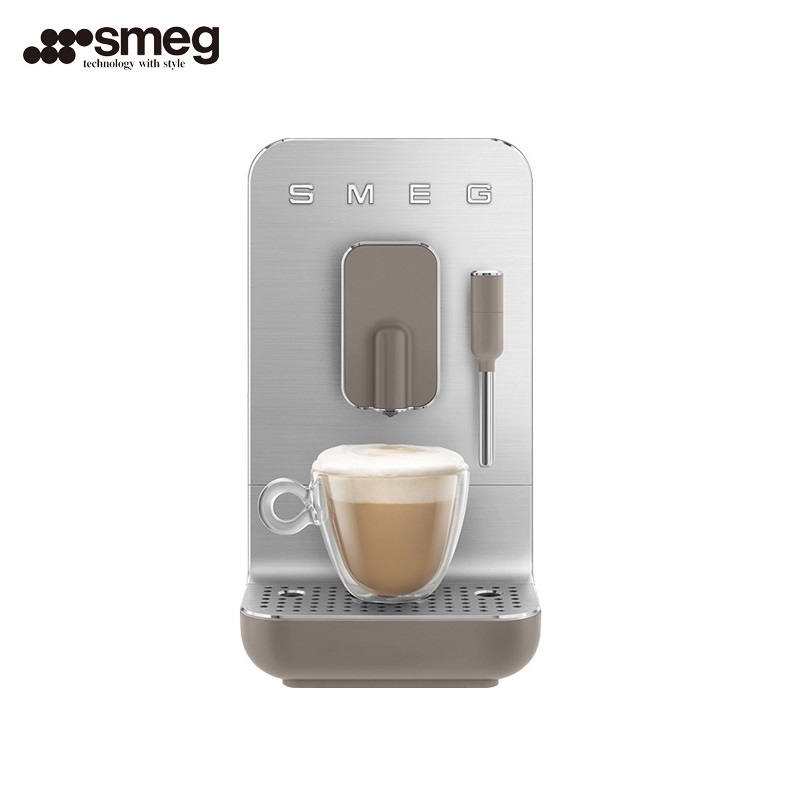 SMEG斯麦格 意式全自动打奶泡拉花磨豆研磨一体家用办公室咖啡机BCC02（单位：台） 褐色