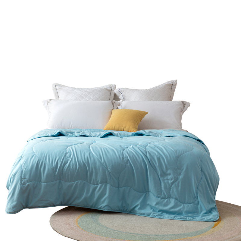 罗莱生活荣誉出品LOVO 蓝色遐想水洗蚕丝被150*215cm  