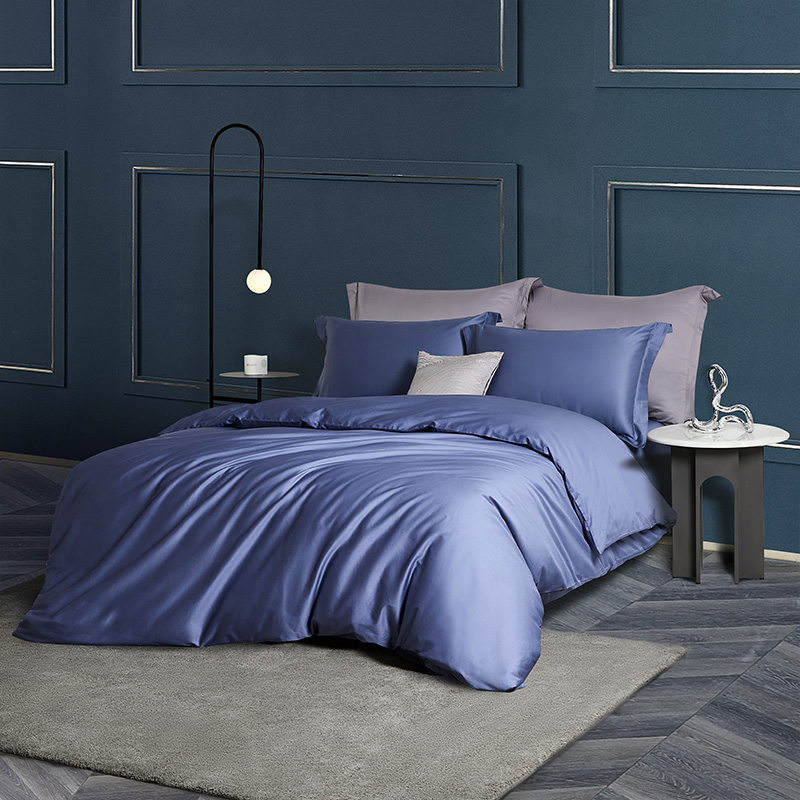 罗莱生活荣誉出品LOVO 卡斯帕60S支轻奢全棉贡缎四件套200*230cm  