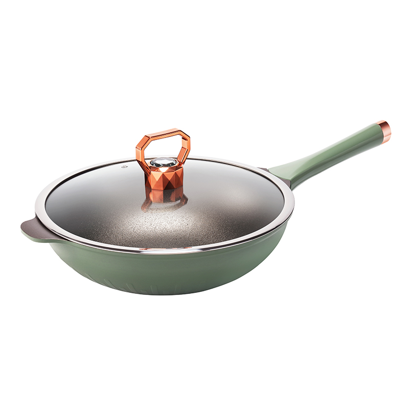 艾姆德 钛金炒锅 DG-TJ32 青苹果绿