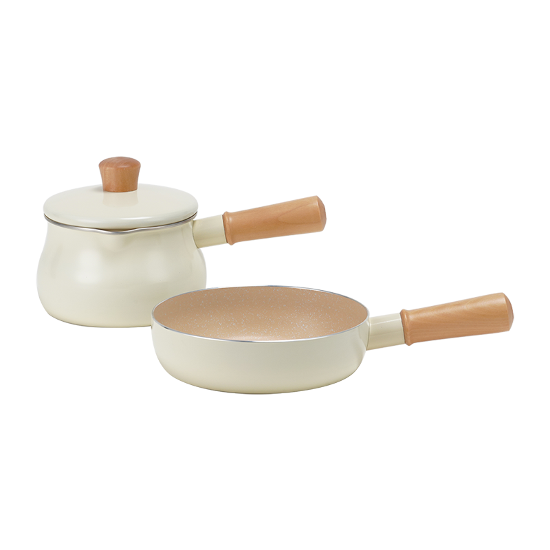 德世朗（DESLON）清逸抗菌不粘锅两件套 DFS-TZ839（单位：套） 白色