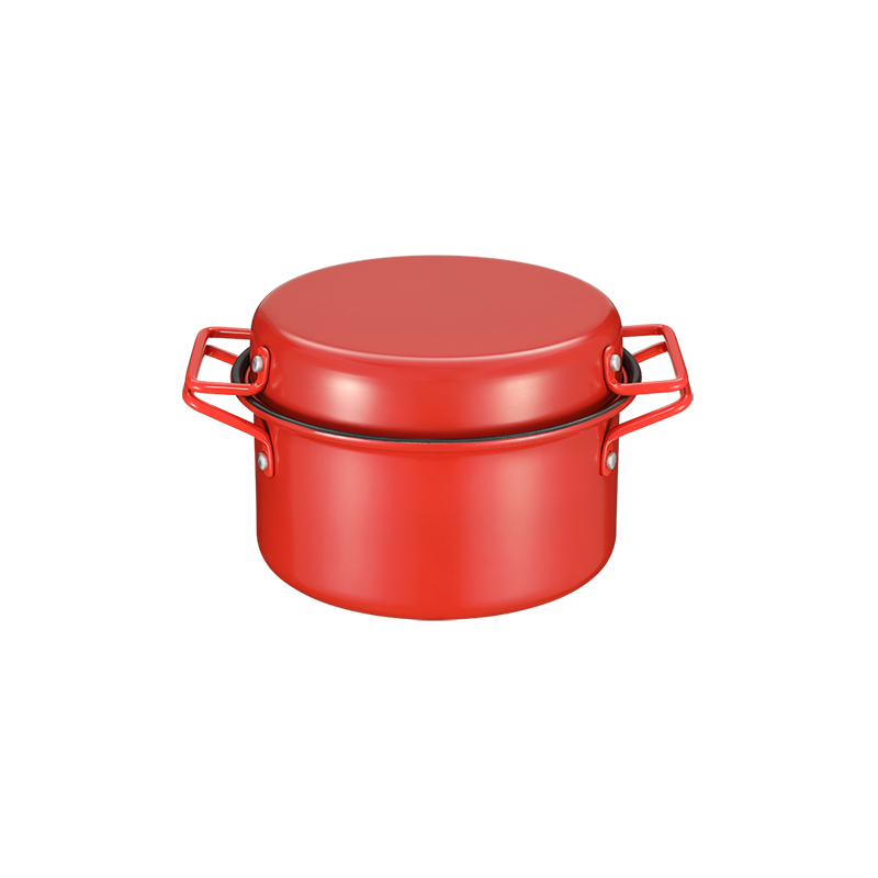 德世朗（DESLON）圆满抗菌不粘锅两件套 DFS-TZ875-RD（单位：套） 红色