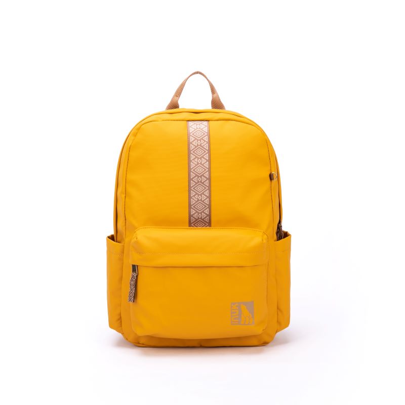 INUK 山系WUUL环保双肩背包电脑包（21L) 1件 蜂巢黄