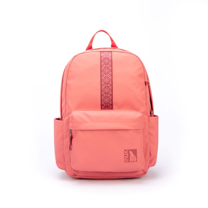INUK 山系WUUL环保双肩背包电脑包（21L) 1件 红鸢深粉