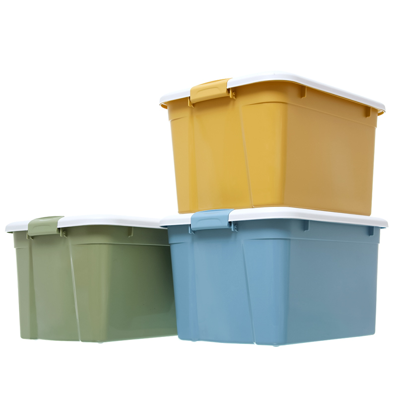 禧天龙收纳箱3个装x-6131（单位：箱） 莫兰迪混色