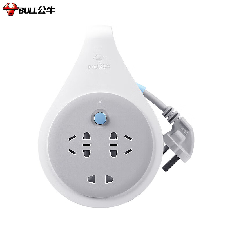 公牛（BULL）新升级工程接线盘/工程卷线盘/过热保护电缆卷盘插座/插排 工程专用 3位10米 GN-802 个 白色