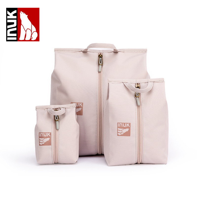 INUK 乐活系列收纳三件套/整理袋(9.1L)（单位：套） 花语粉