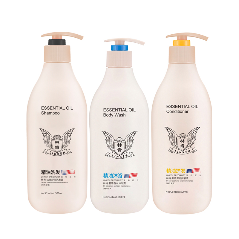 林肯/LINCOLN祛屑洗发+奢华沐浴+柔顺护发 500ml*3 （单位：套） 自然色