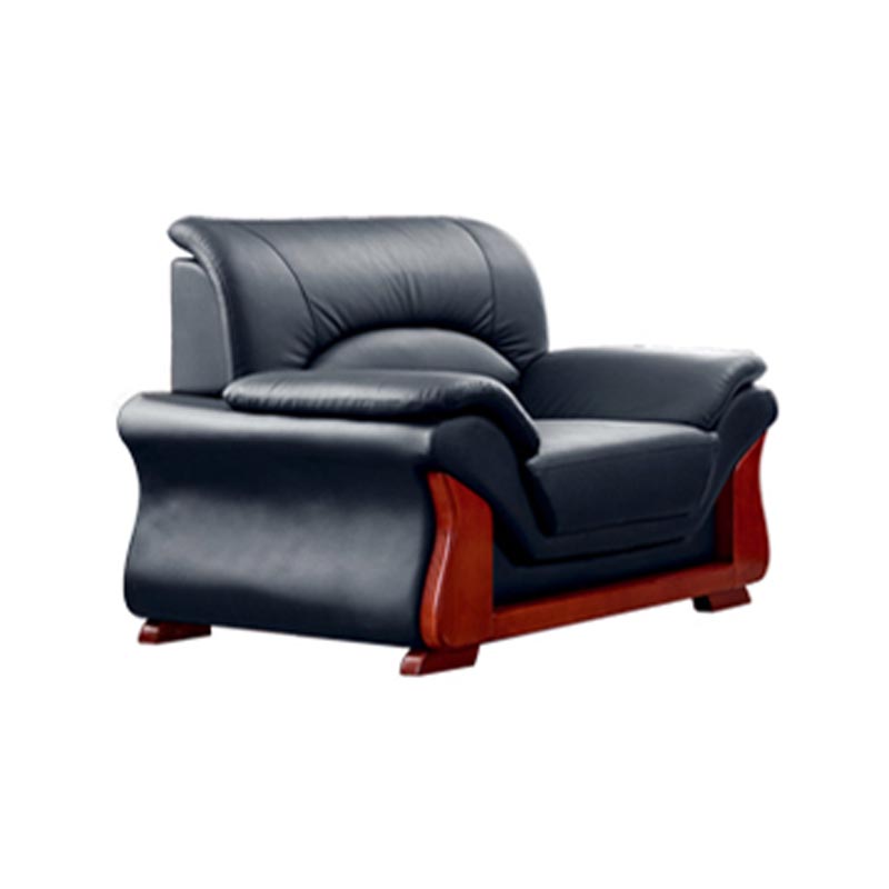 悦山 简约现代办公单人沙发 1140*840*920mm*1张 黑色