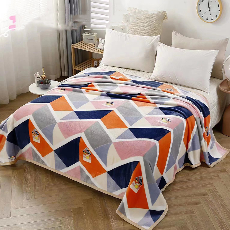 塔芙绒休息多用毯100*120（条） 自然色