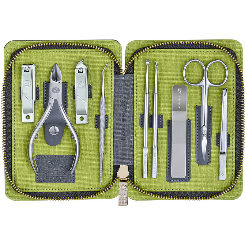 THREE SEVEN/777 指甲刀套装 9件套 TSG-1538（单位：套） 灰色