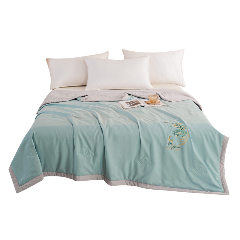 多喜爱-轻颜系列夏被（云岚）（单位：床） 绿色 203*229cm