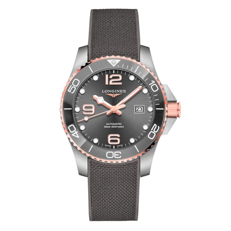 浪琴Longines 康卡斯潜水系列机械男士腕表 L3.782.3.78.9（单位：块） 灰色