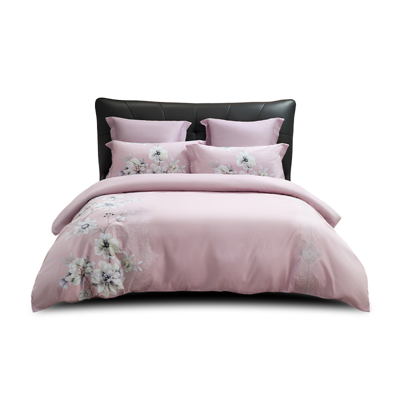 水星家纺	全棉抗菌四件套&mdash;邂逅挚恋适用于1.5米200*230cm（单位：套）  