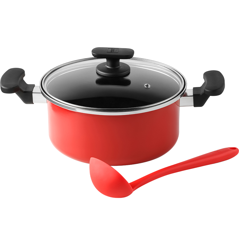 康宁餐具WORLD KITCHEN搪瓷系列汤锅加汤勺（单位：套） 枫叶色