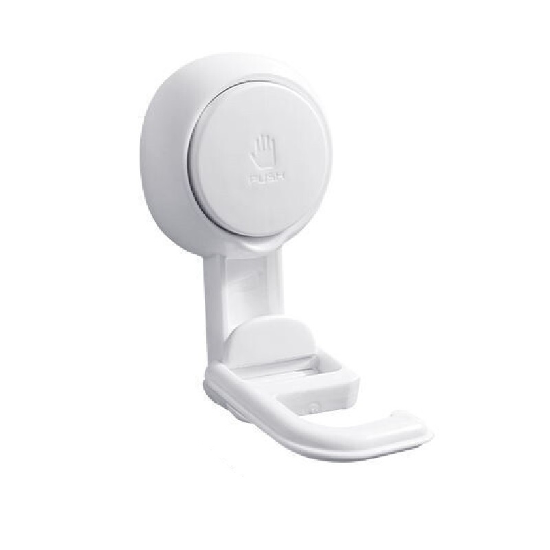 太力拖把挂钩免打孔卫生间浴室拖布墩布拖把夹收纳置物架挂架 1个装AW594（单位：个） 白色