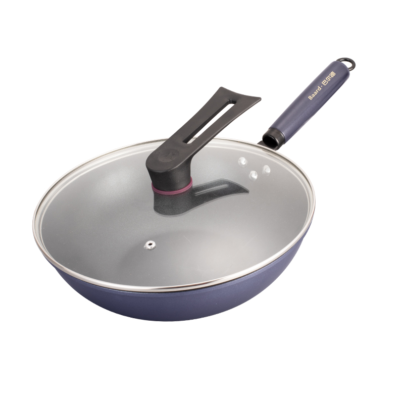 巴尔德Baard紫晶之恋炒锅 30CM BC-056（复底）（单位：套） 紫色