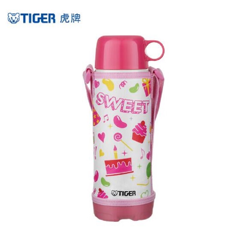 虎牌 儿童保温杯500ML   MBO-A05C （单位：个） 白红色