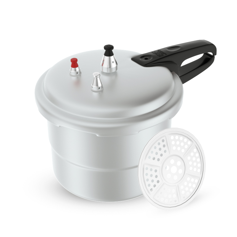 双喜嘉乐蒸格型整体复底铝压力锅QL2610/26CM（计价单位：台） 不锈钢色