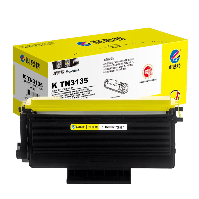 科思特 K TN3135 专业版 打印量约3500页 粉盒 (计价单位：只) 黑色