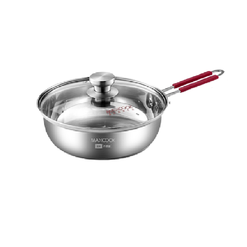 美厨悦享煎炒多用锅24cm MCLP-603单位：个 不锈钢色