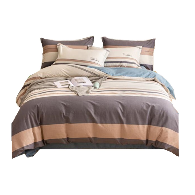 南极人 N3YH50 全棉三件套床上用品 1.2米床被罩150*200cm 都市风尚 灰色