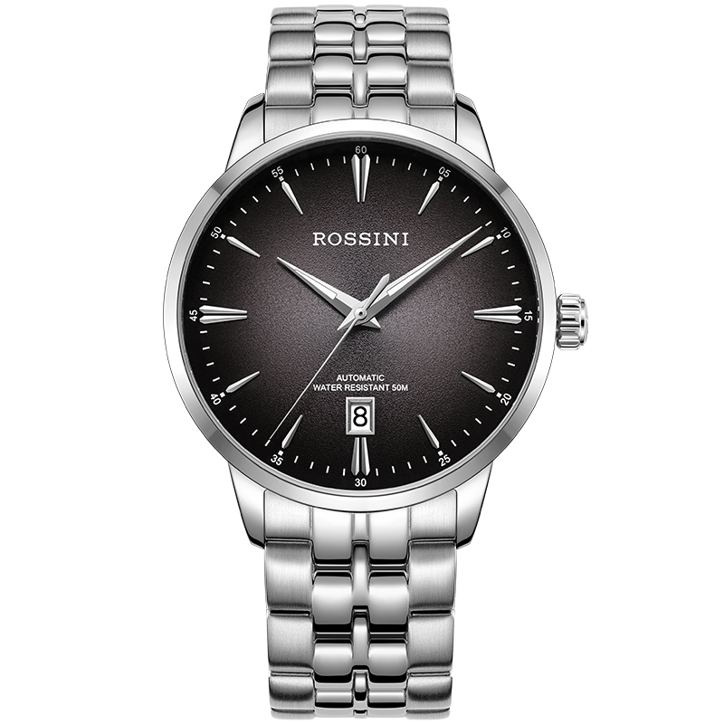 Rossini罗西尼 启迪系列 机械手表渐变黑盘男表50127W02B（赠皮带）（单位：块） 黑色