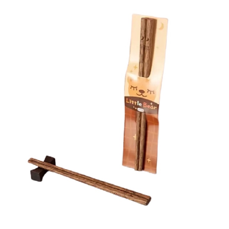 双枪鸡翅木儿童筷单双装*5袋 KZ2100 奶茶杏