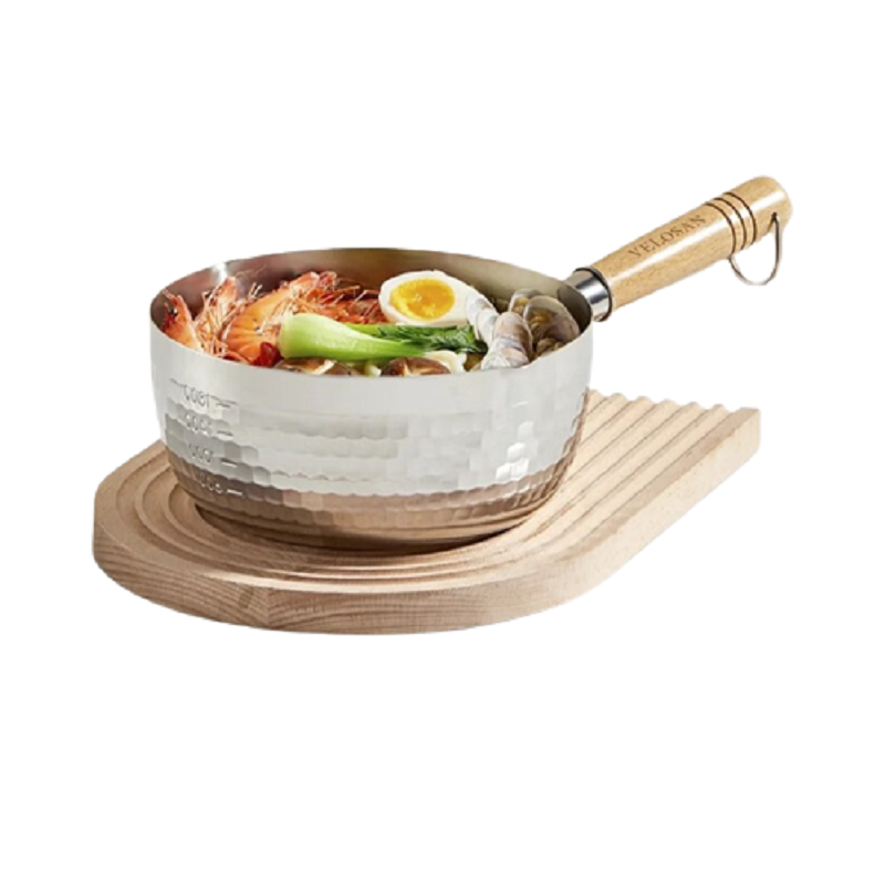 VELOSAN温仑山 锤纹雪平锅 18cm  VE014（单位：个） 银色