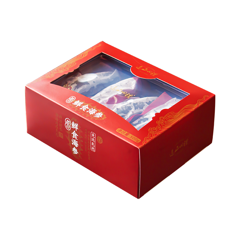 远山田礼 鲜食海参 即食海参礼盒 8头500g